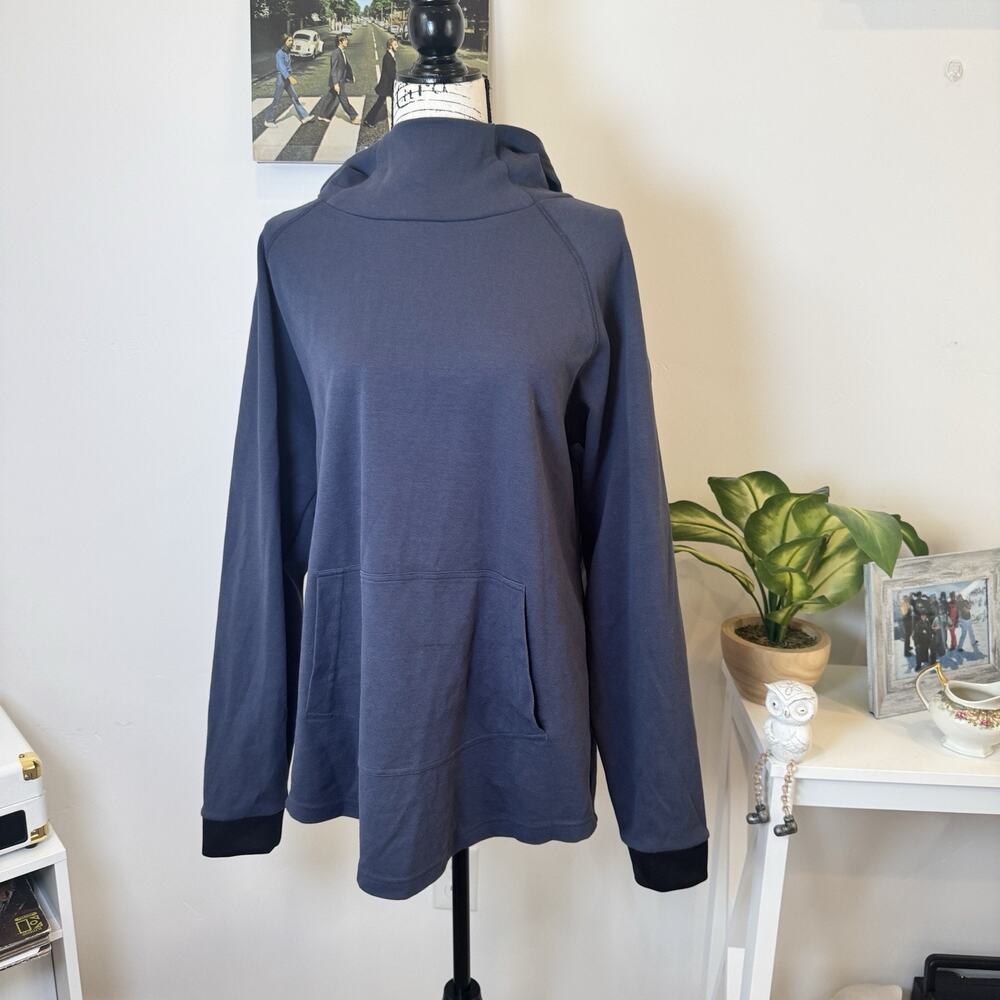 BYLT Signature Hoodie blue Mens Size MPullover Premium Basics Long Sleeve